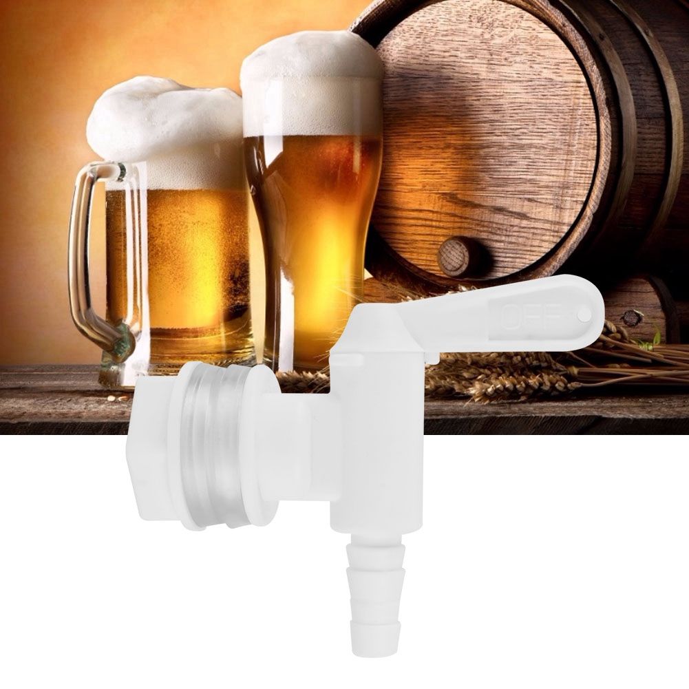 3/8" White Plastic Beer Brew Bucket Tap Faucet for Home Beer Brewing view 3