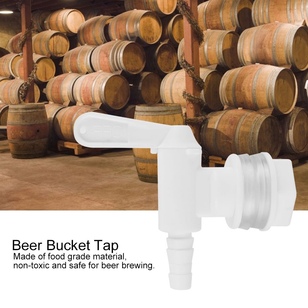 3/8" White Plastic Beer Brew Bucket Tap Faucet for Home Beer Brewing view 7