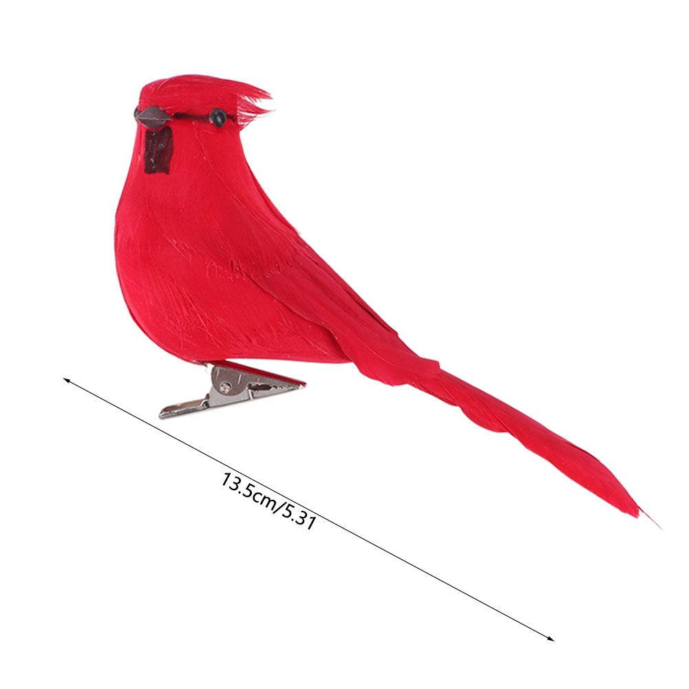 10Pcs Red Foam Handmade Artificial Simulated Bird Yard Lawn Garden Outdoor view 8