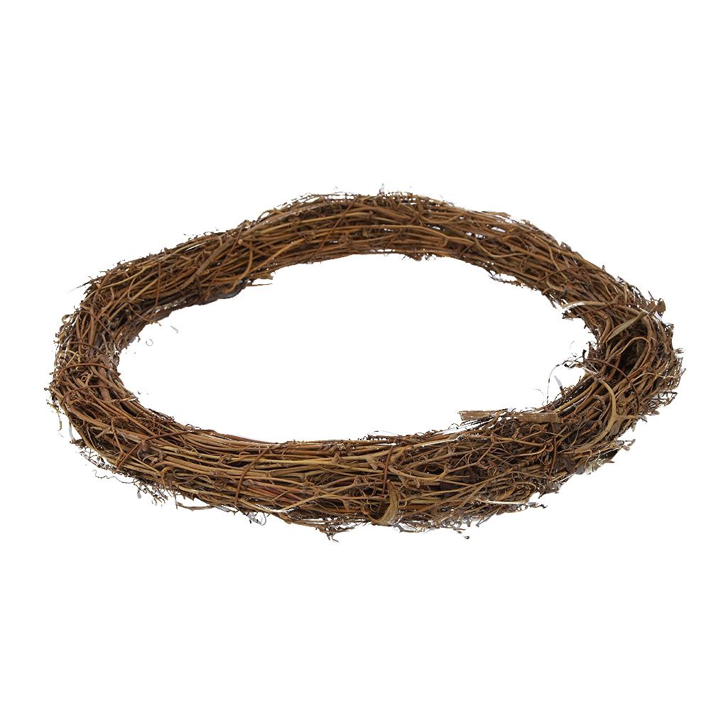 DIY Home Garden Decoration 30cm/11.8in Rattan Wreath Wedding Party Vine view 3
