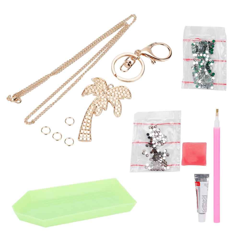 TreE shape DIY Girls Jewelry Making Kit Necklace Pendant and Bracelet Crafting view 2