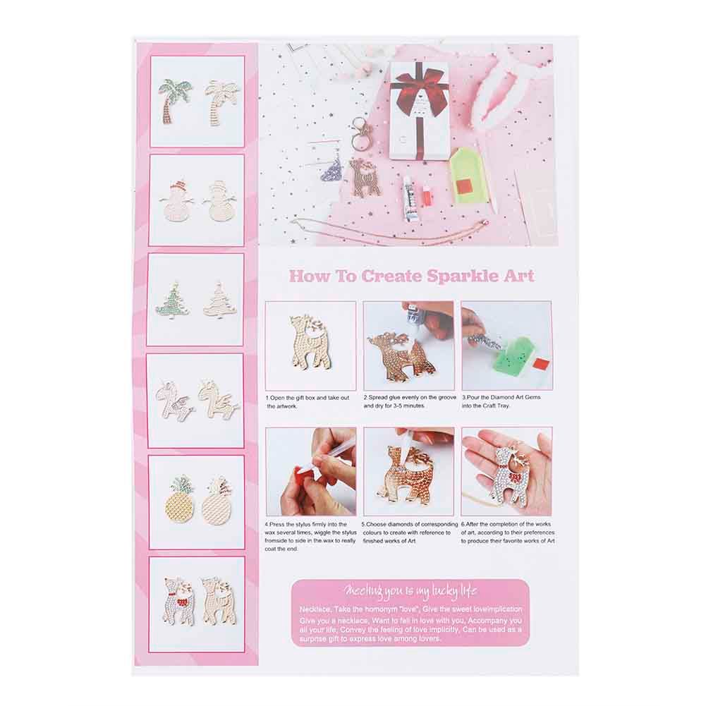 TreE shape DIY Girls Jewelry Making Kit Necklace Pendant and Bracelet Crafting view 7