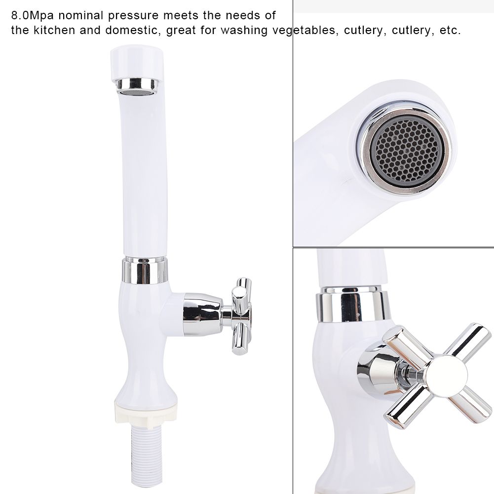 External Thread G1/2" Single Type Cold Faucet Water Tap for Bathroom Kitchen view 8