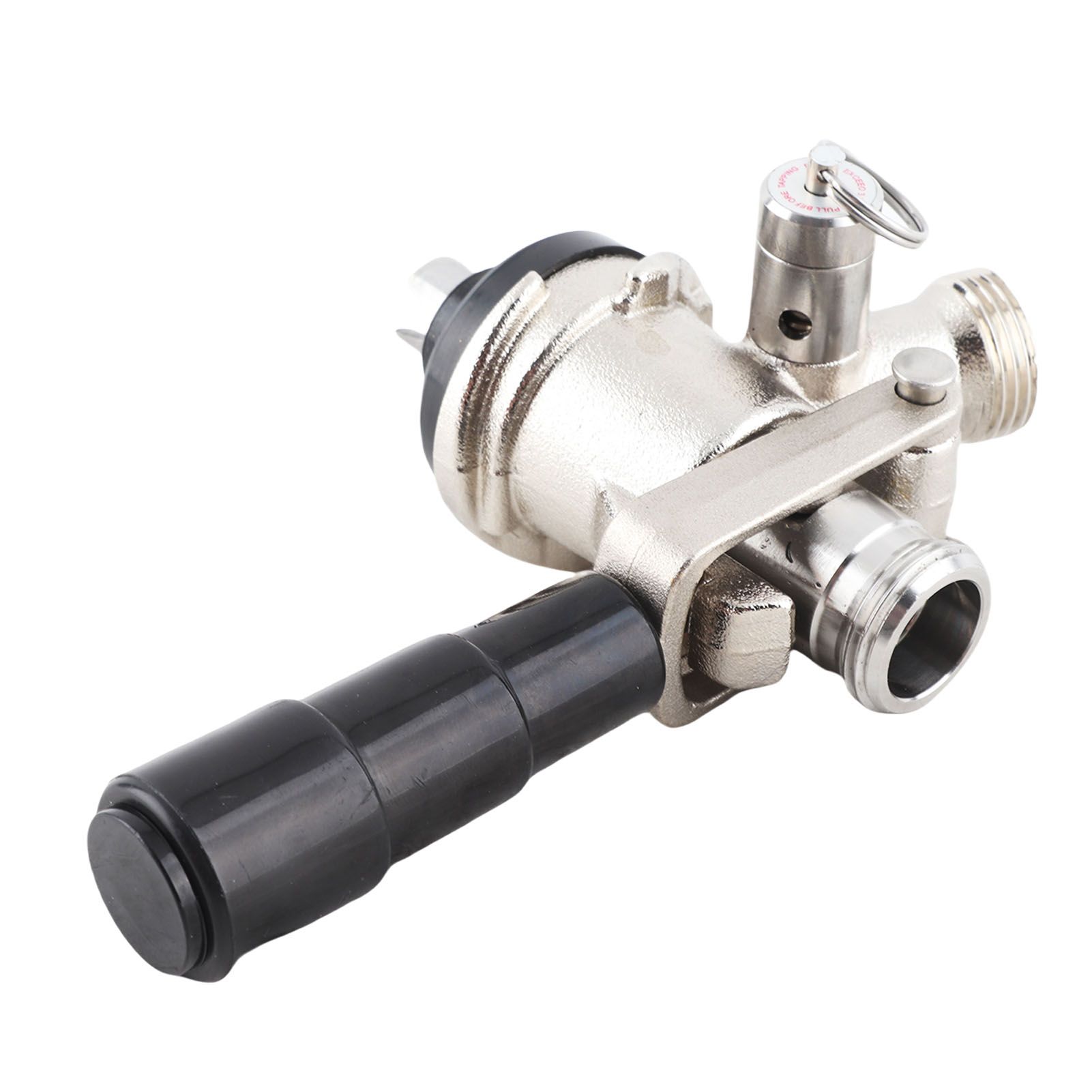 Keg Coupler S Type Draft Beer Dispenser with Safety Pressure Relief Valve Home