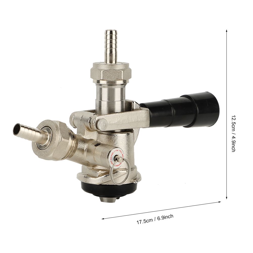 Beer Keg Coupler D Type System with Safety Pressure Relief Valve for US Domestic view 9