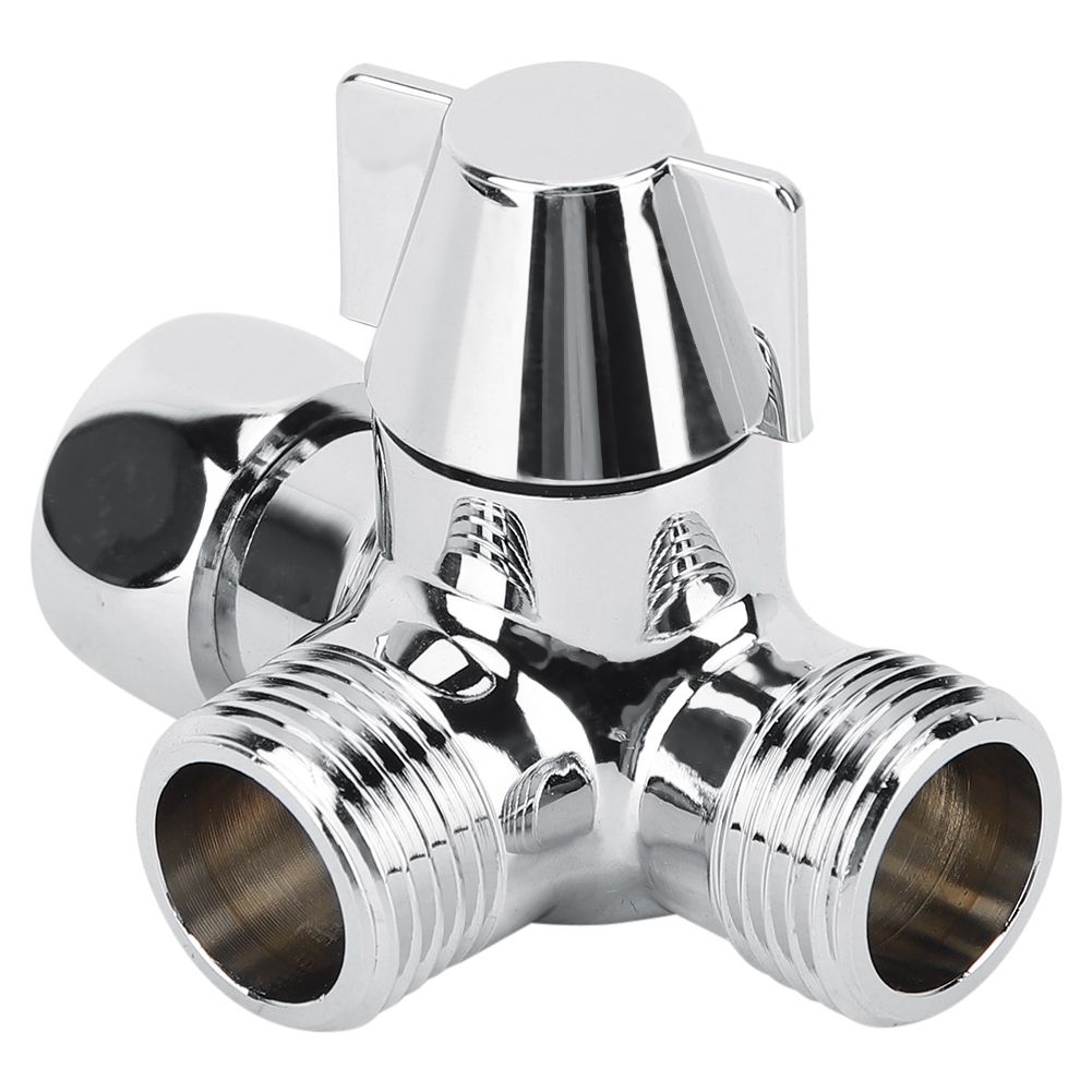 G1/2" Shower Three way T shaped Adapter Water Diverter Connector Toilet Bidet view 2