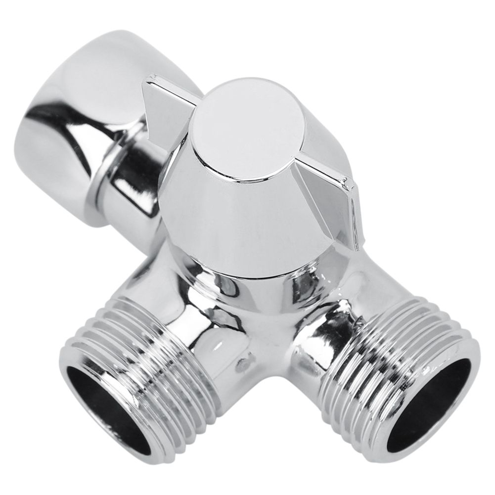 G1/2" Shower Three way T shaped Adapter Water Diverter Connector Toilet Bidet view 3