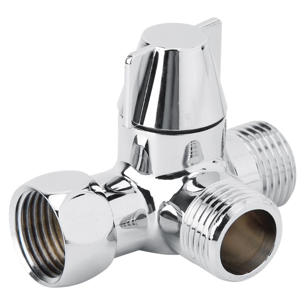G1/2" Shower Three way T shaped Adapter Water Diverter Connector Toilet Bidet view 4