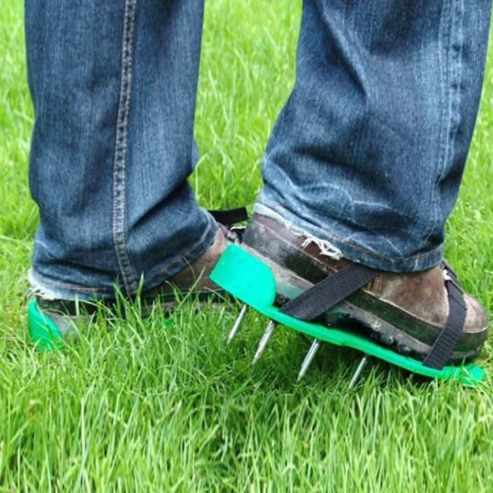 Garden Yard Lawn Aerator Shoes Grassplot Aerating Soil Spike Sandals