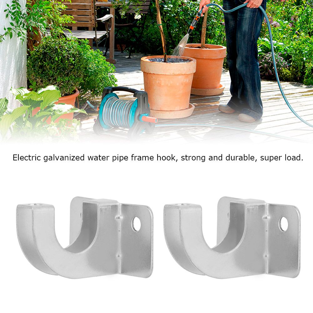 Garden Portable Hose Pipe Reel Holder Metal Rack Hanger Wall Mounted Watering view 9
