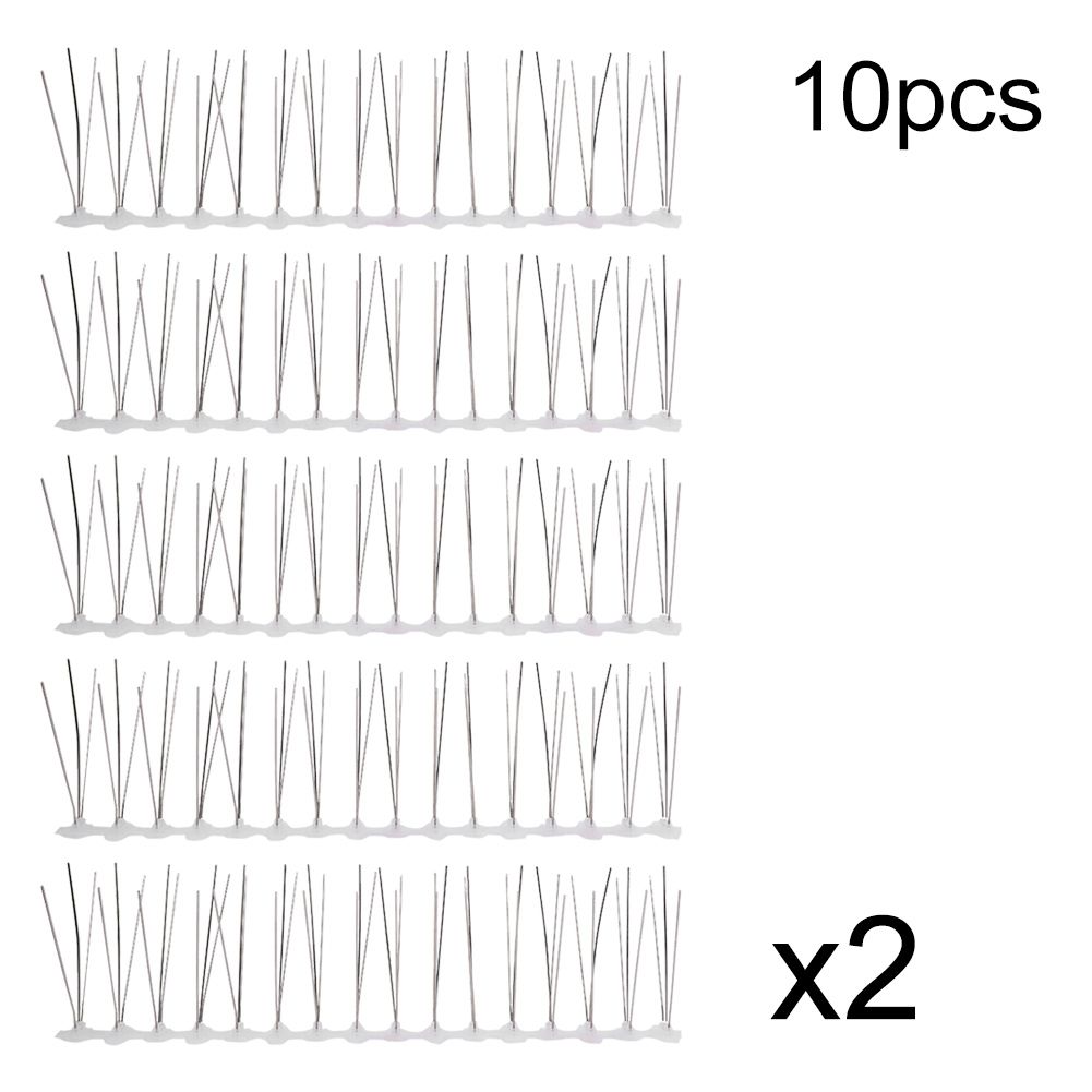 10Pcs 30cm Stainless Steel Anti Bird Spike Outdoor Bird Repellent Bird Spikes Tool view 2