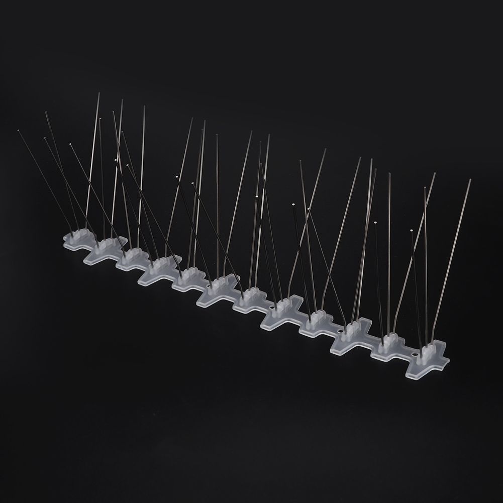 10Pcs 30cm Stainless Steel Anti Bird Spike Outdoor Bird Repellent Bird Spikes Tool view 3