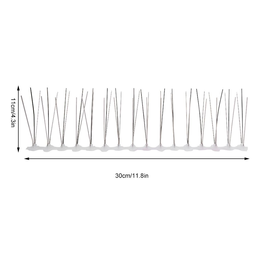 10Pcs 30cm Stainless Steel Anti Bird Spike Outdoor Bird Repellent Bird Spikes Tool view 10