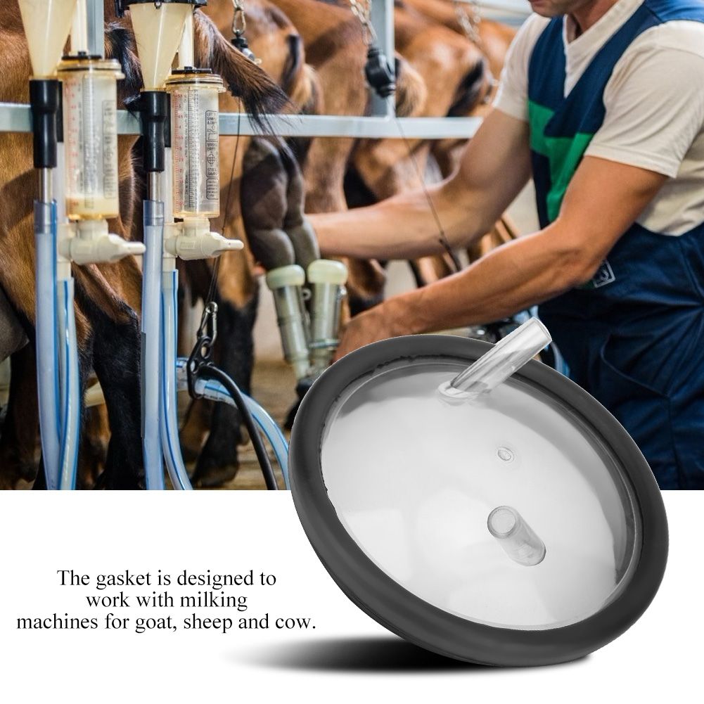 Plastic Transparent Milk Bucket Lid And Gasket For Milking Machine Two Open Lid view 8