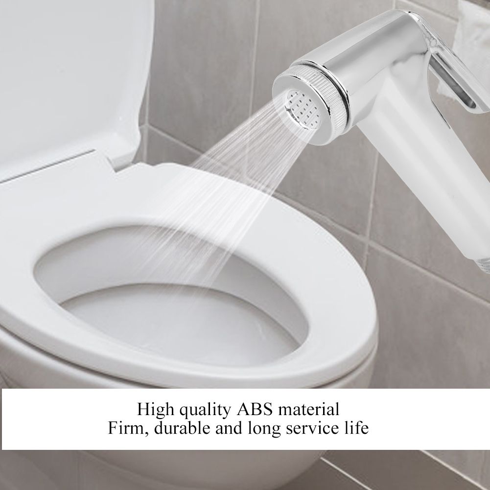 ABS Durable Electroplate Handheld Toilet Bidet Sprayer Bathroom Shower Head Nozzle view 8