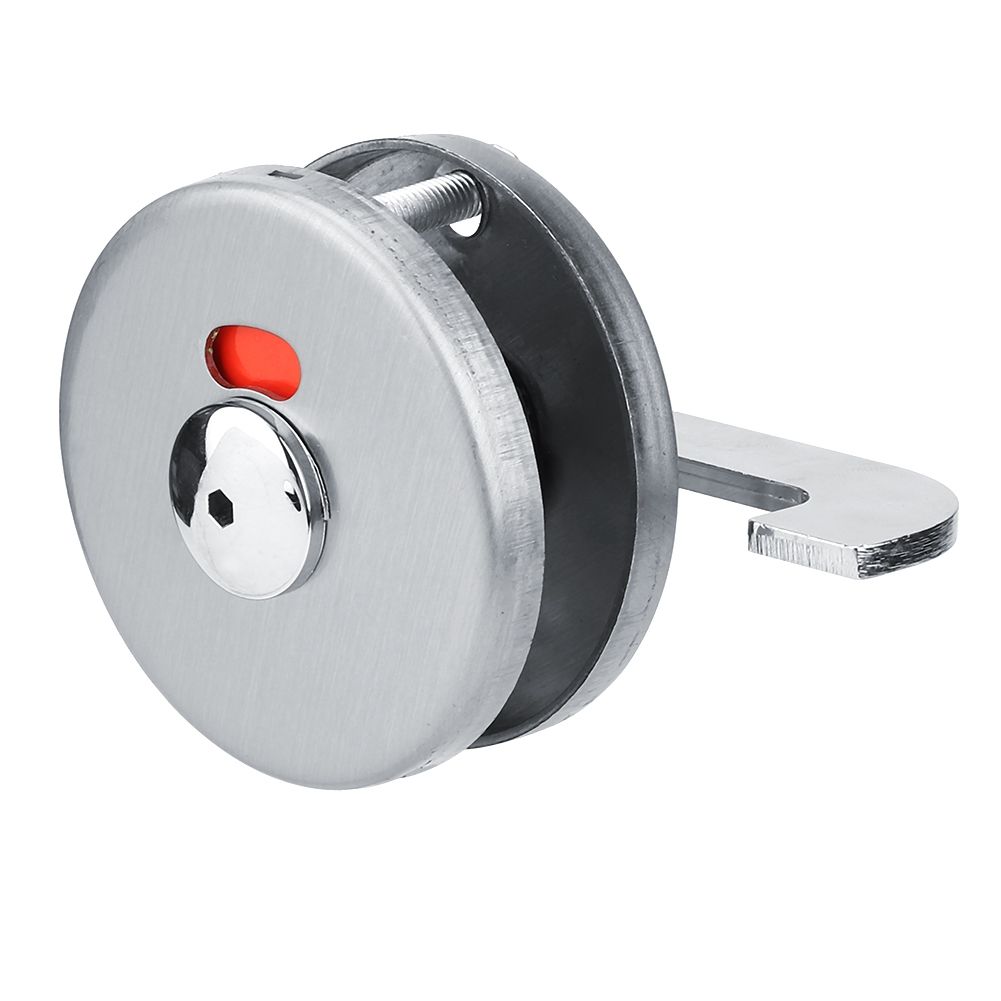 1 Set Privacy Dead Bolt Latch Indicating Door Lock for Bathroom WC Public view 7