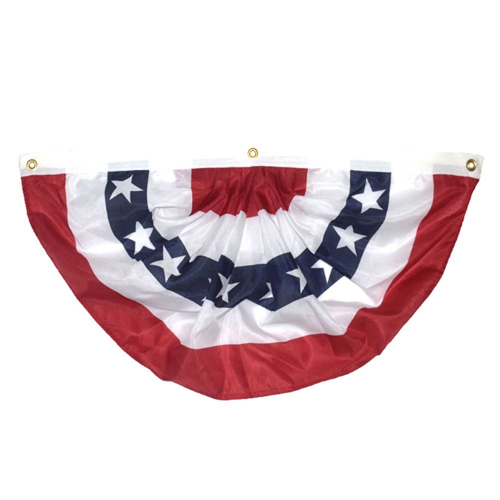 American Garden Flagpole USA Fan Flag Patriotic Stars Stripes Flag Outdoor view 2