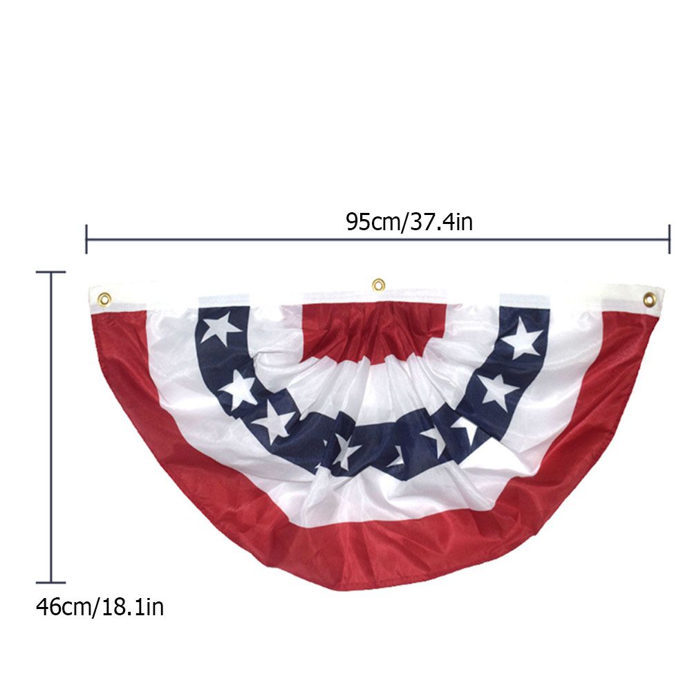 American Garden Flagpole USA Fan Flag Patriotic Stars Stripes Flag Outdoor view 9