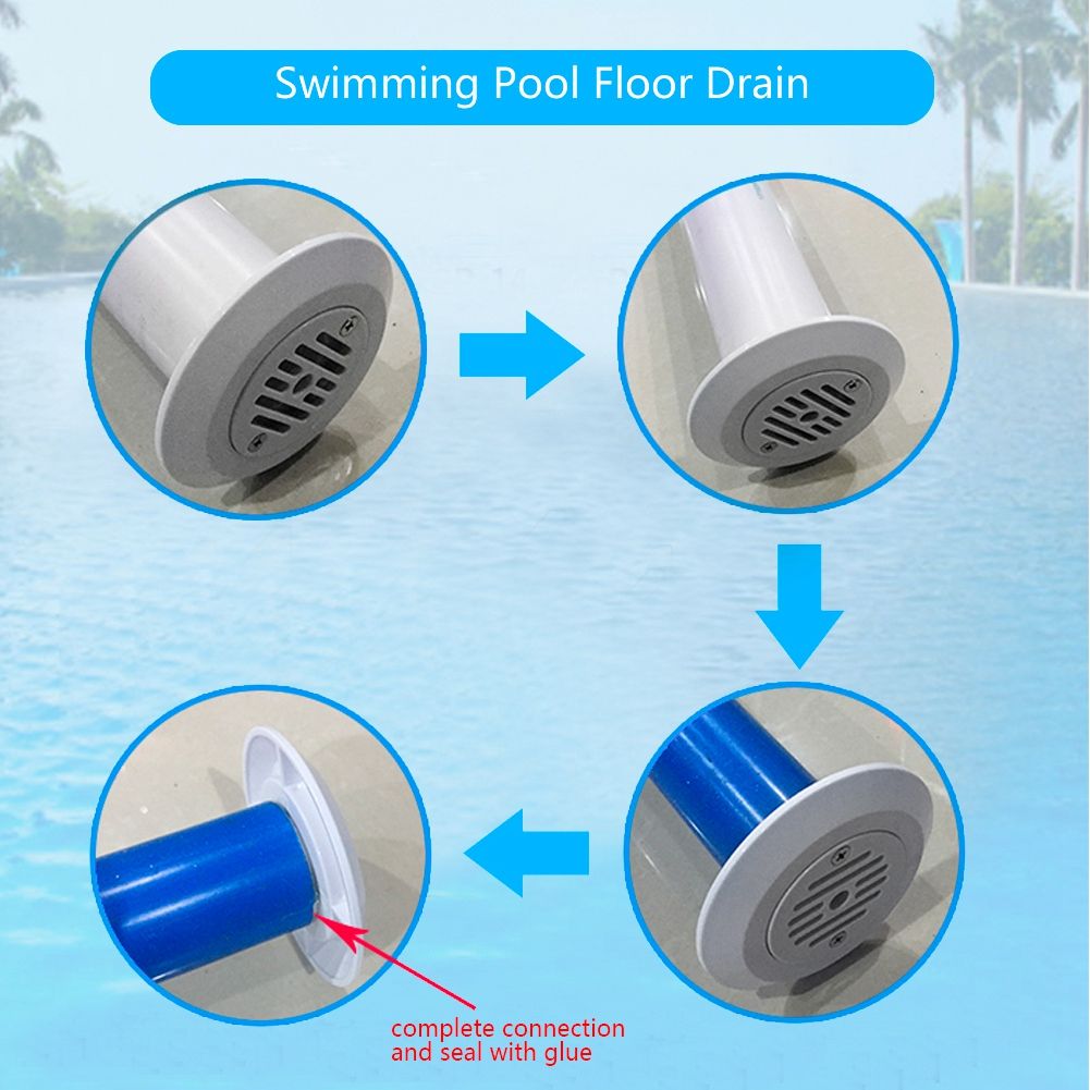 PVC Adjustable Flow Swimming Pool Drain Outlet Inlet Draining Accessory view 8