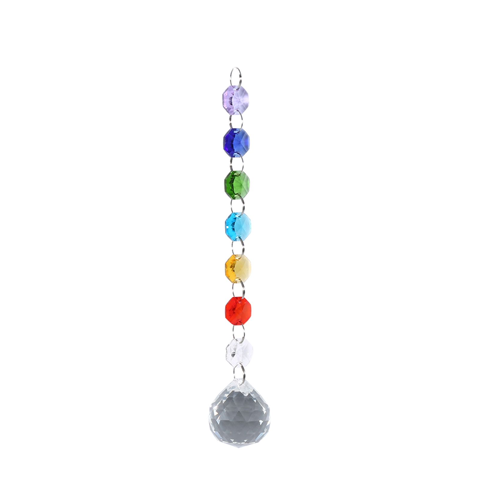Hanging Pendant Window Handmade Rainbow Crystal Prisms Ball Chandelier Lamp view 2