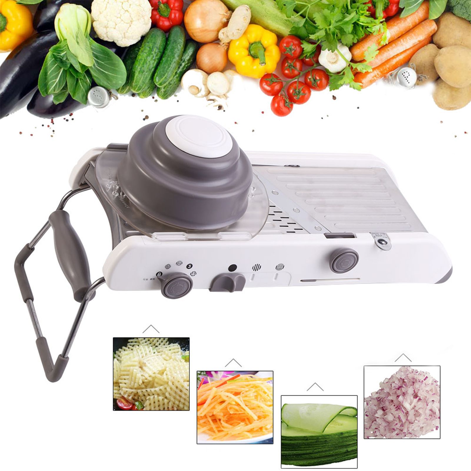 Multifunction Adjustable Titanium Alloy Vegetable Slicing Tool Professional view 11