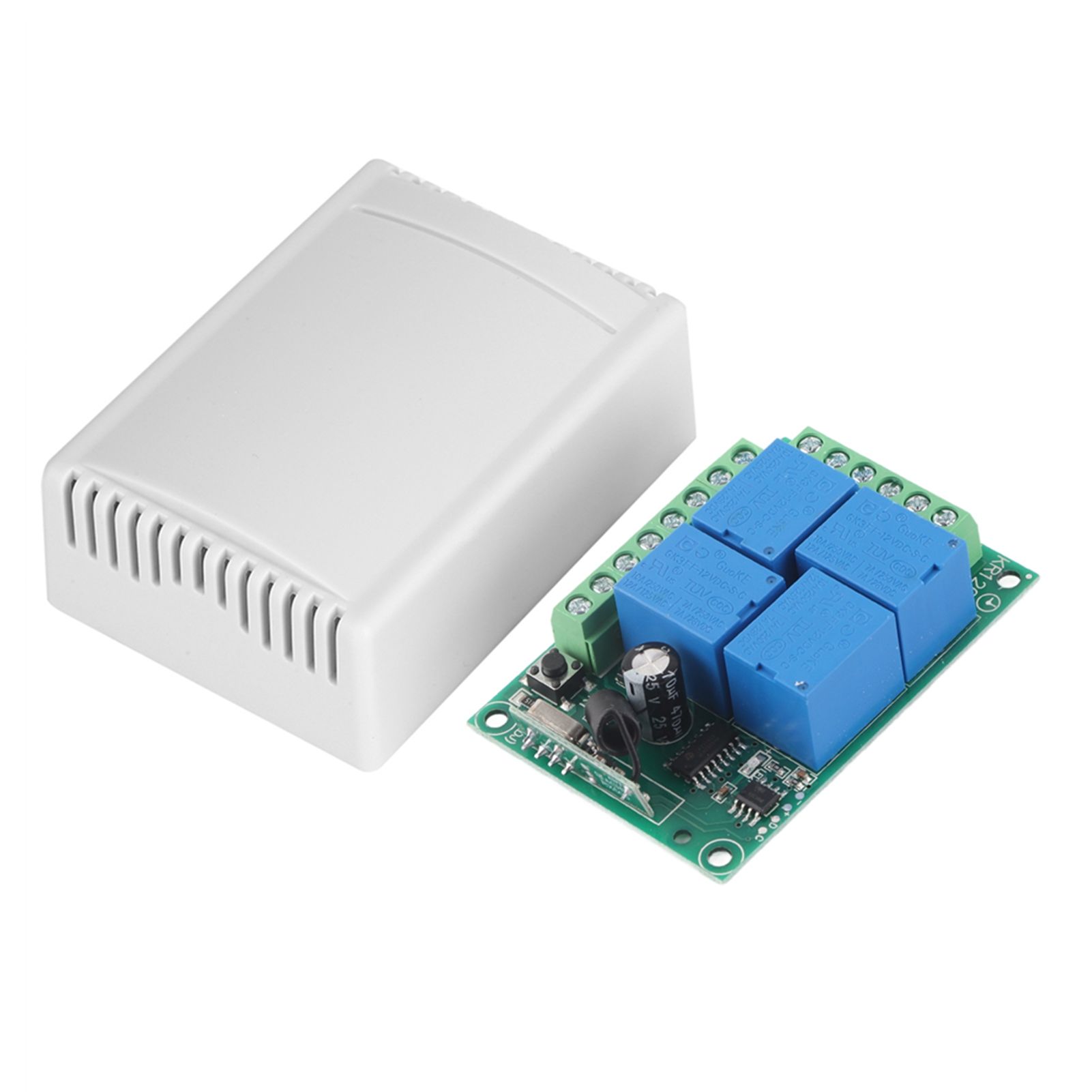 DC12V 4‑CH 433MHZ Wireless Garage Doors Control Switch Receiver Board with view 3