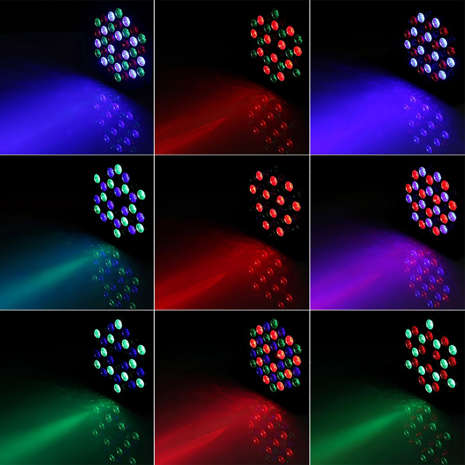 72W 36LED RGB Stage Light Party Disco Club Lamp DMX512 with Remote Control ~ view 3