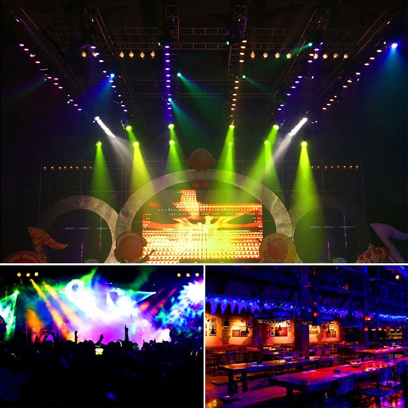 72W 36LED RGB Stage Light Party Disco Club Lamp DMX512 with Remote Control ~ view 9