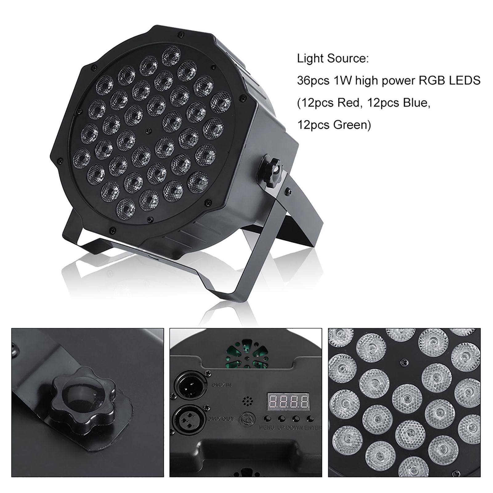 72W 36LED RGB Stage Light Party Disco Club Lamp DMX512 with Remote Control ~ view 10