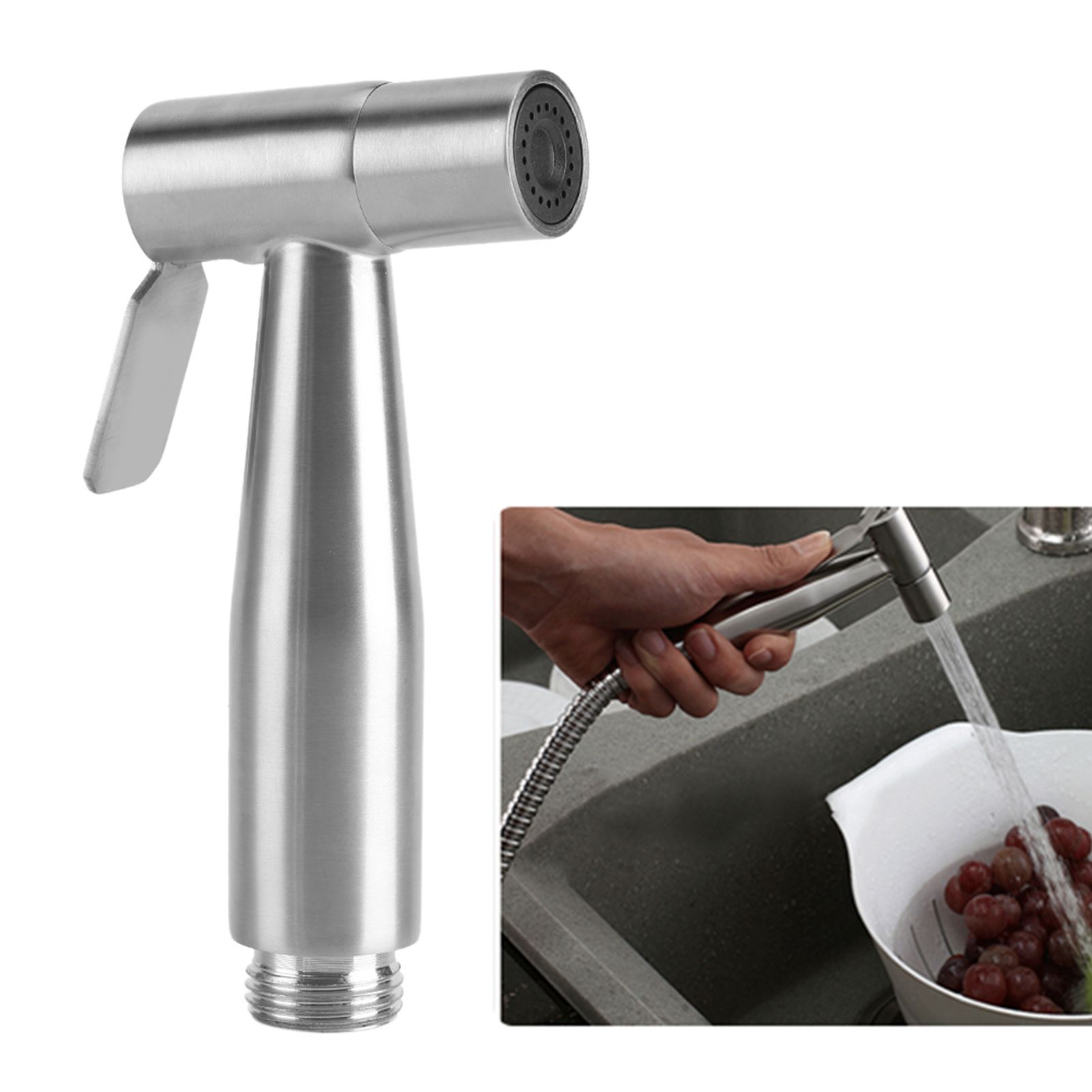 Stainless Steel Hand Held Toilet Bidet Sprayer Bathroom Shower Water Spray Head view 10