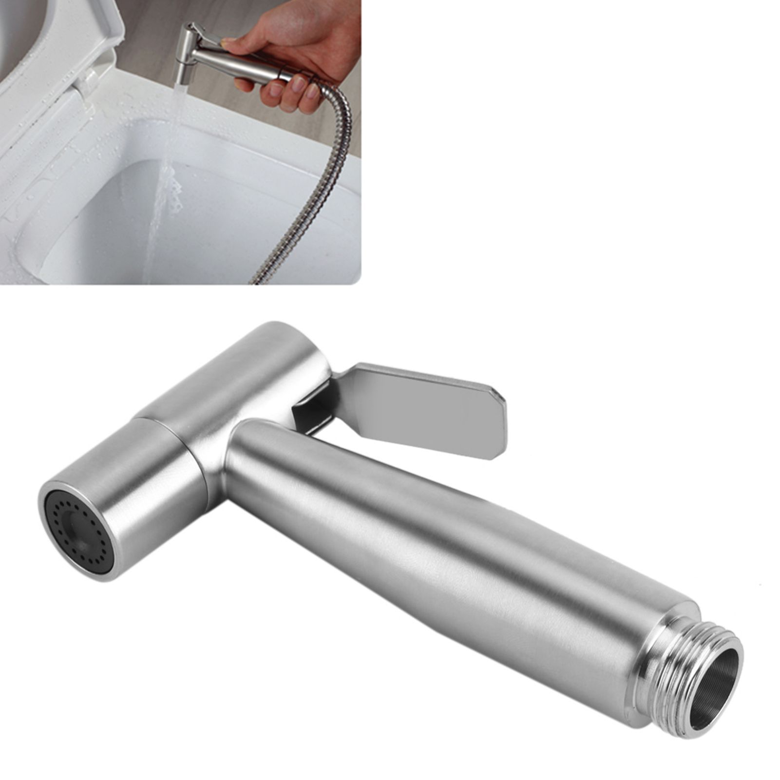 Stainless Steel Hand Held Toilet Bidet Sprayer Bathroom Shower Water Spray Head view 11