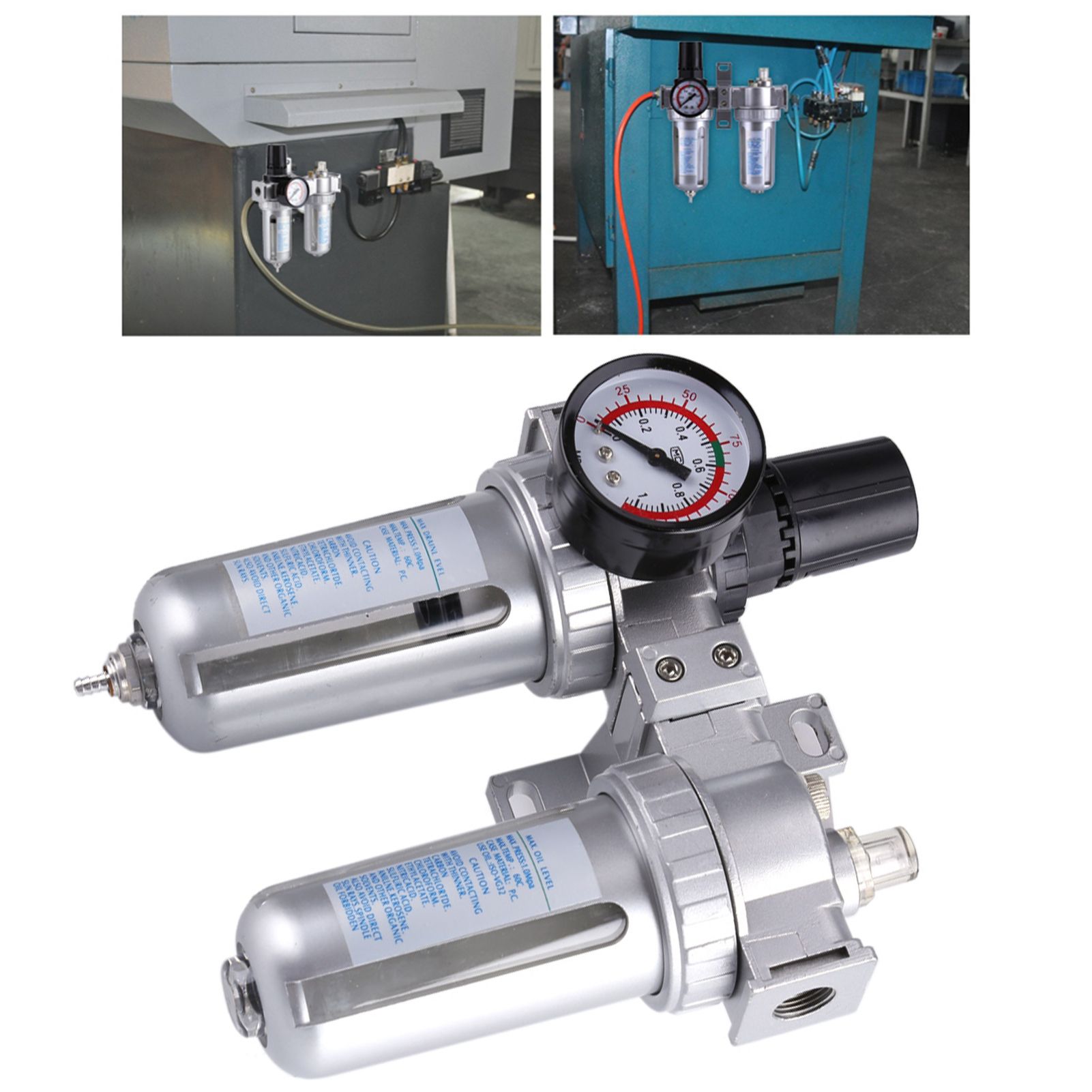 SFC300 3/8'' Air Compressor Filter Regulator Moisture Water Trap Cleaner view 11