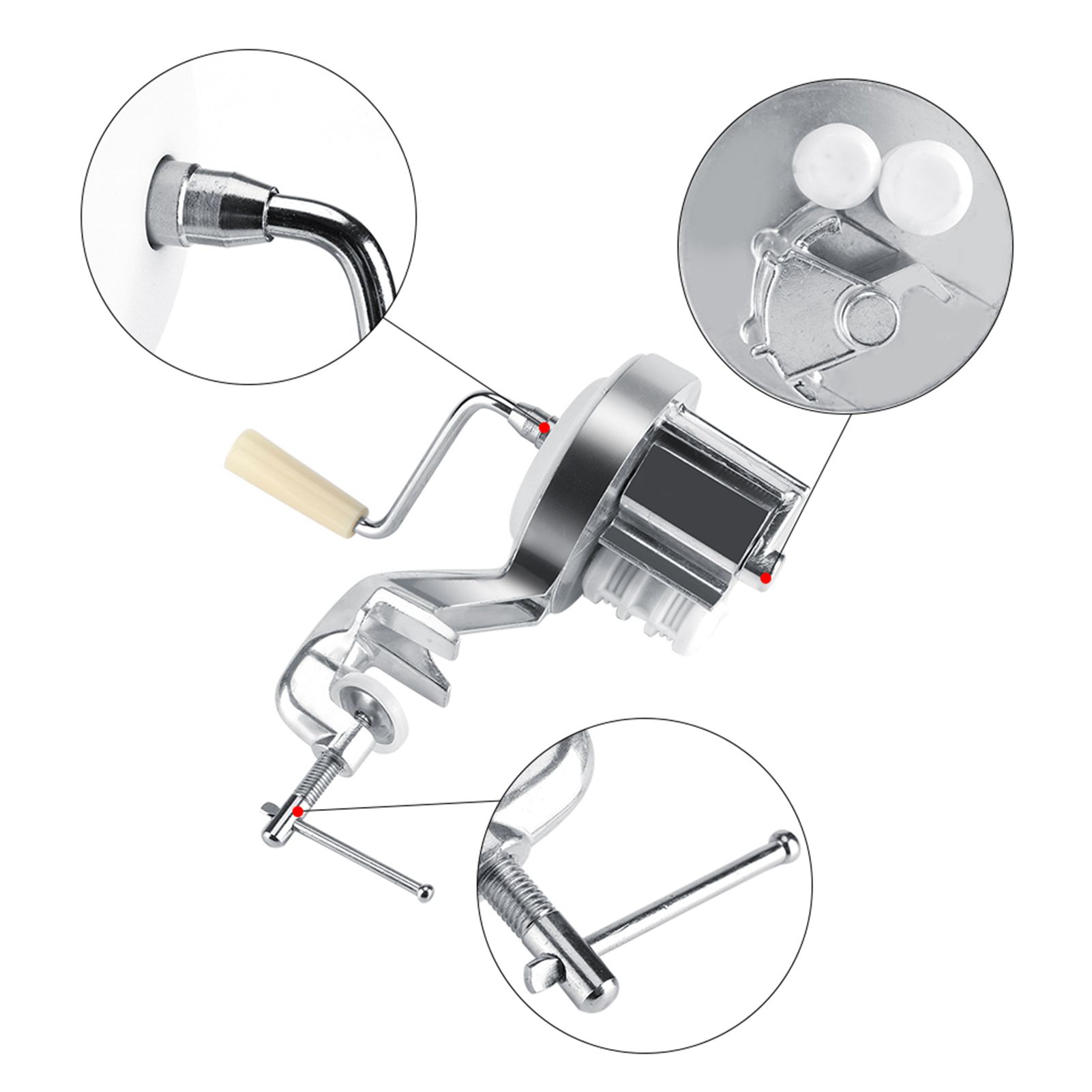 Aluminium Alloy Noodle Press Machine Manual Operate Kitchen Food Making Equipment view 4