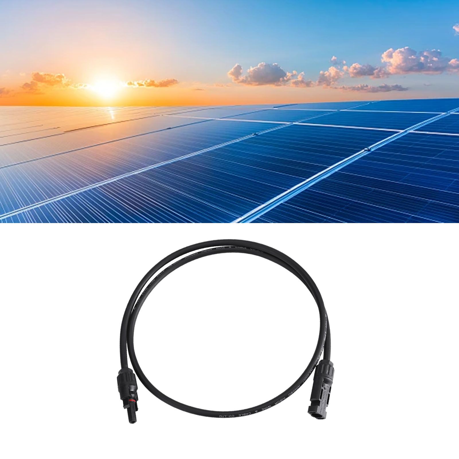 Solar Panel Extension Cable PV Wire with Male Female Connectors Adapter view 5