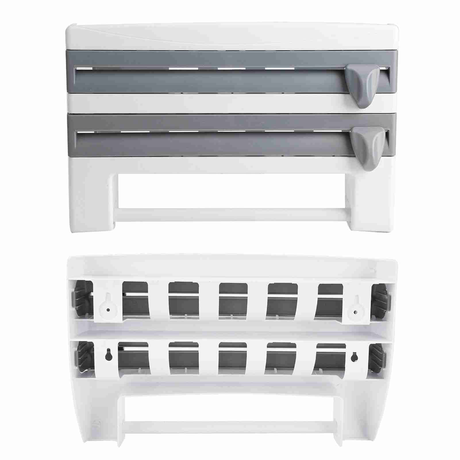 Kitchen Sauce Bottle Storage Rack Paper Towel Holder Mount Kitchen Tool Cling view 12