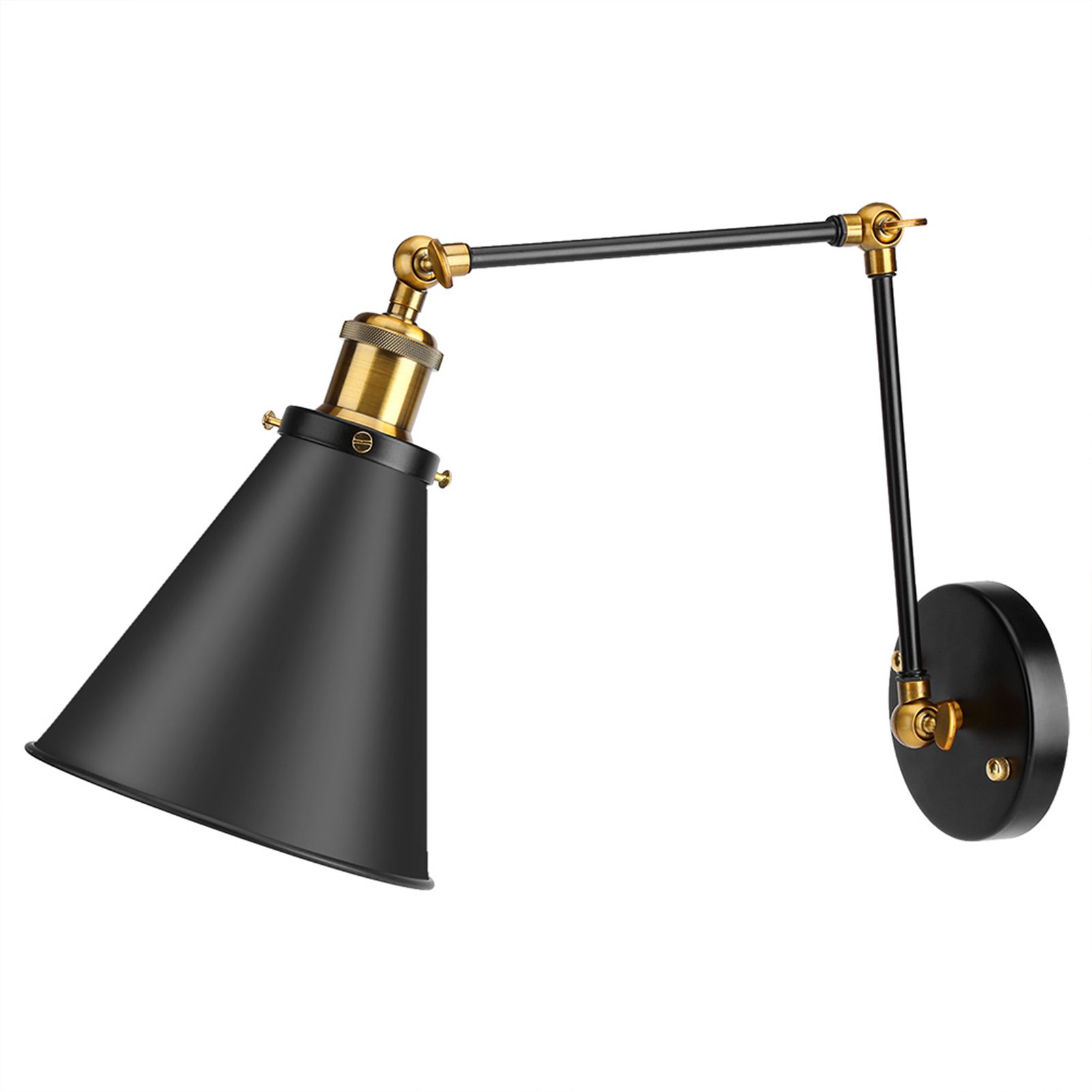 Adjustable Vintage Industrial Loft Swing Arm Ambient Lighting Warehouse Wall Decor view 4