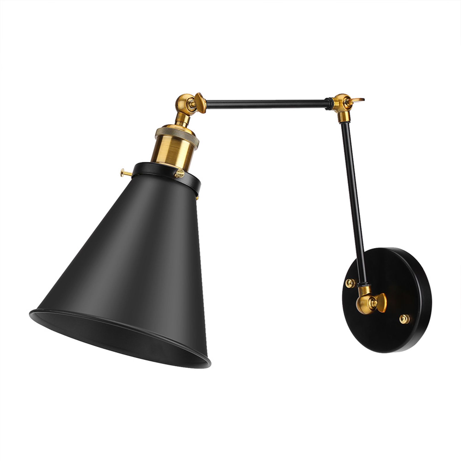 Adjustable Vintage Industrial Loft Swing Arm Ambient Lighting Warehouse Wall Decor view 5