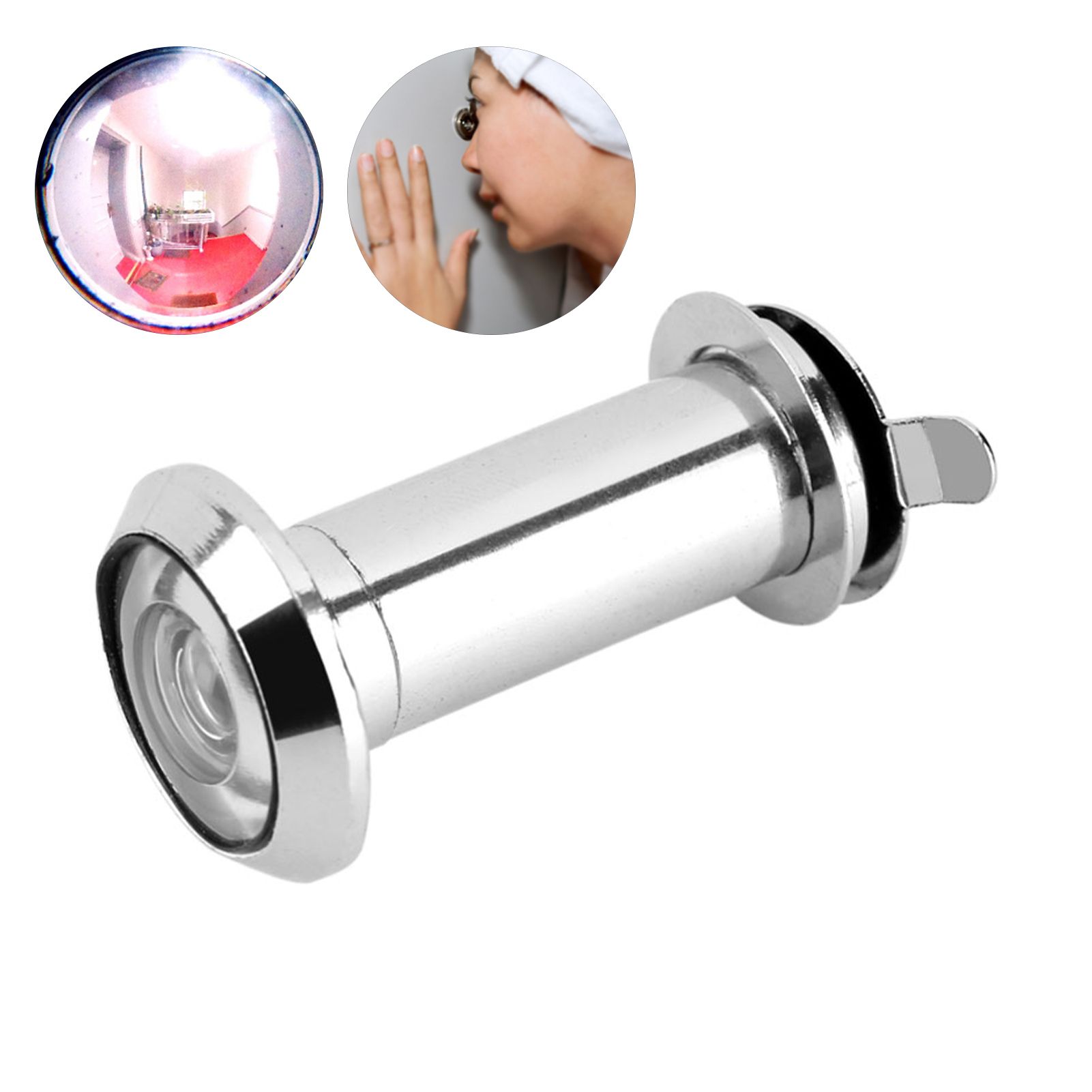 220 Degree Wide Viewing Angle Door Viewer with Heavy Duty Privacy Cover view 12