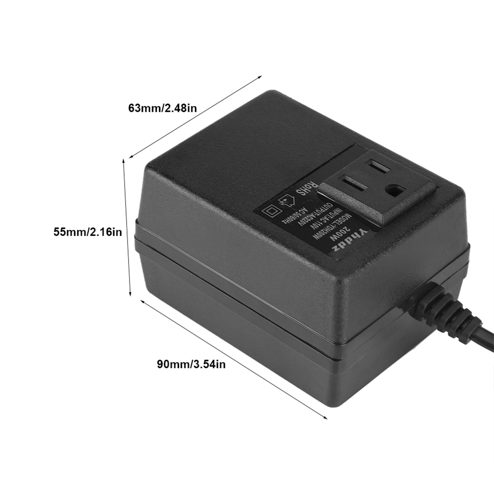 200W Journey Travel Adapter to Voltage Power Converter Transformer view 10