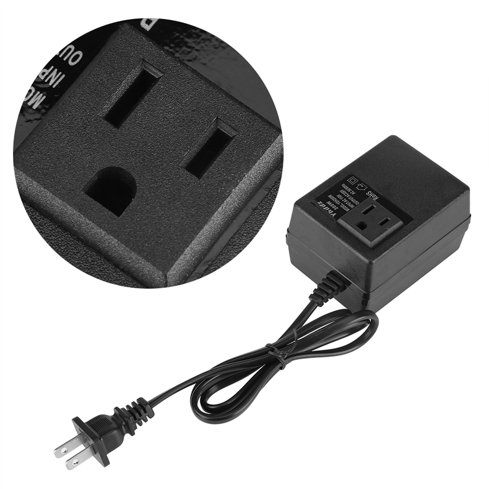 200W Journey Travel Adapter to Voltage Power Converter Transformer view 11