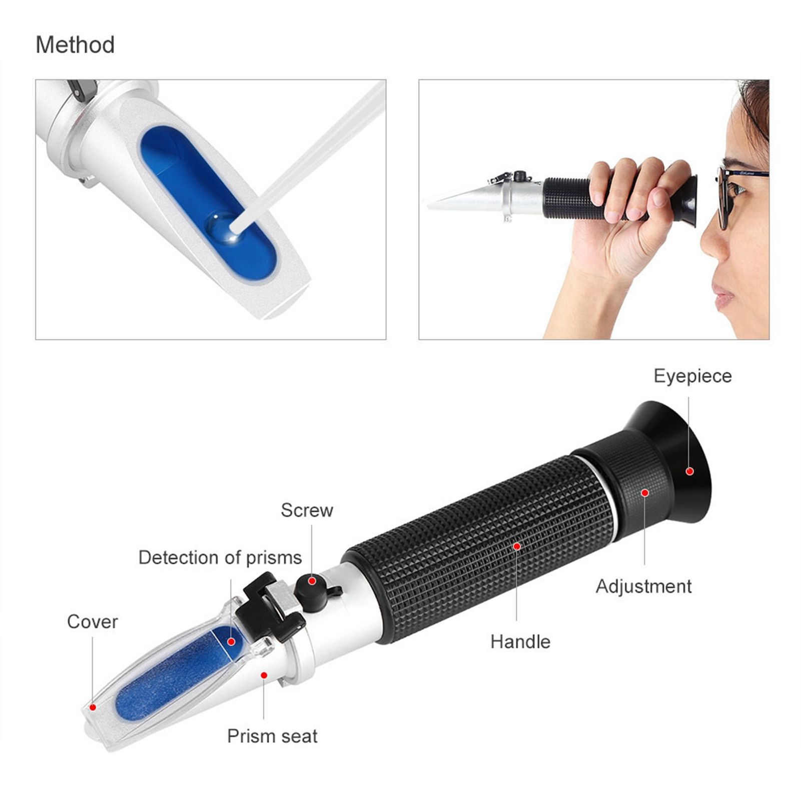 Professional Handheld Alcohol 0‑80% Test Refractometer Tester Meter Measure view 11