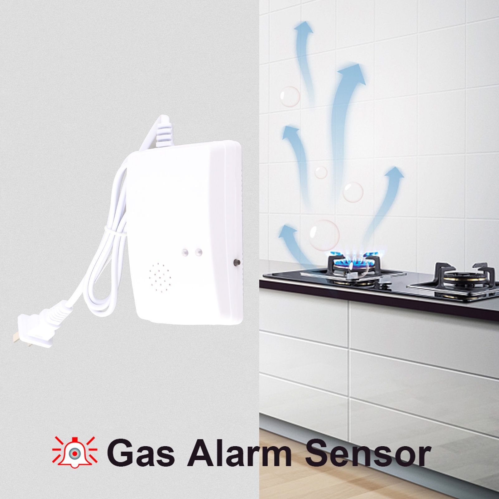 85db Natural Gas Leak Alarm Warning Sensor Detector Home Security Tool with view 12