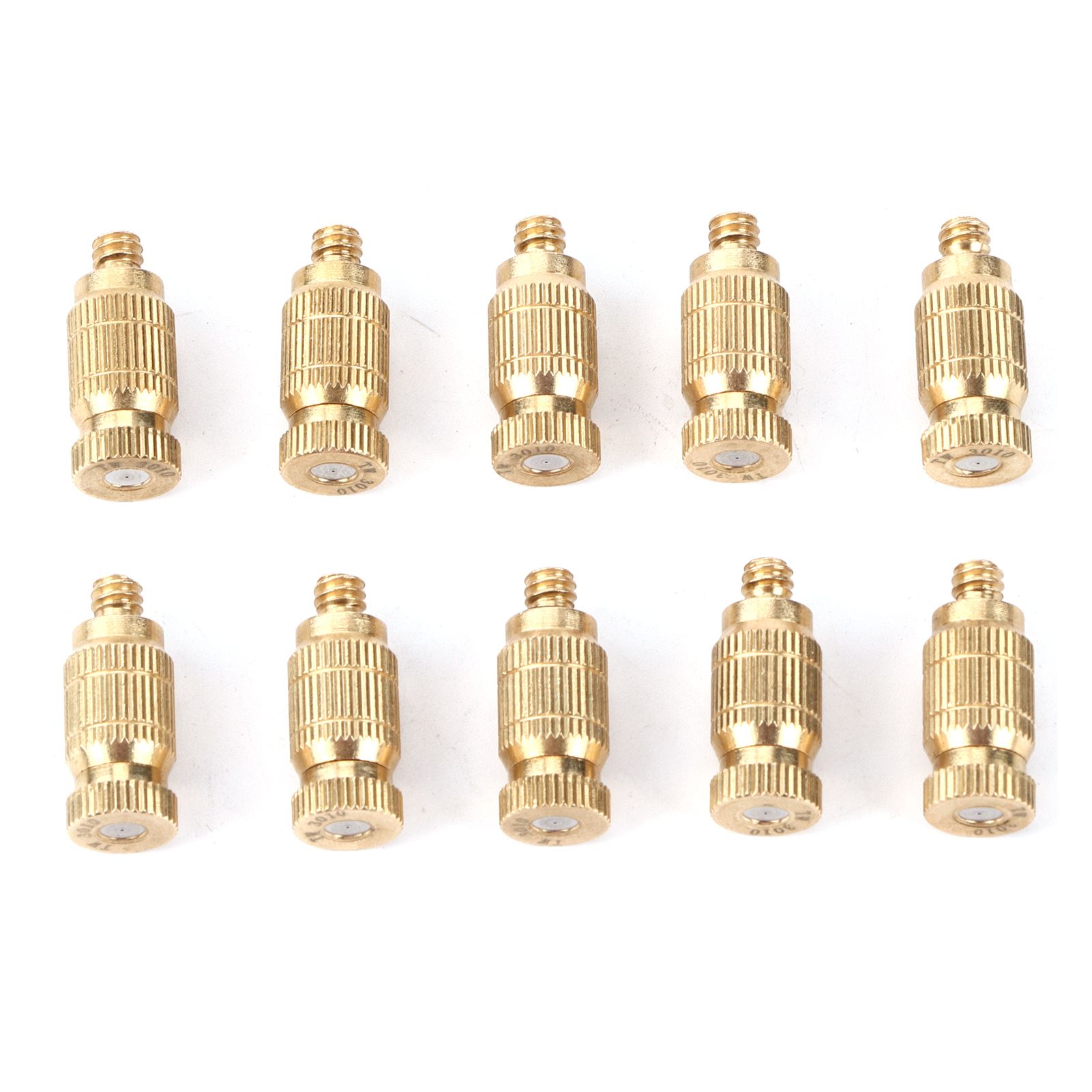 10Pcs Threaded Brass Fog Mist Nozzles Misting Fogging Spray Sprinkler Head view 2