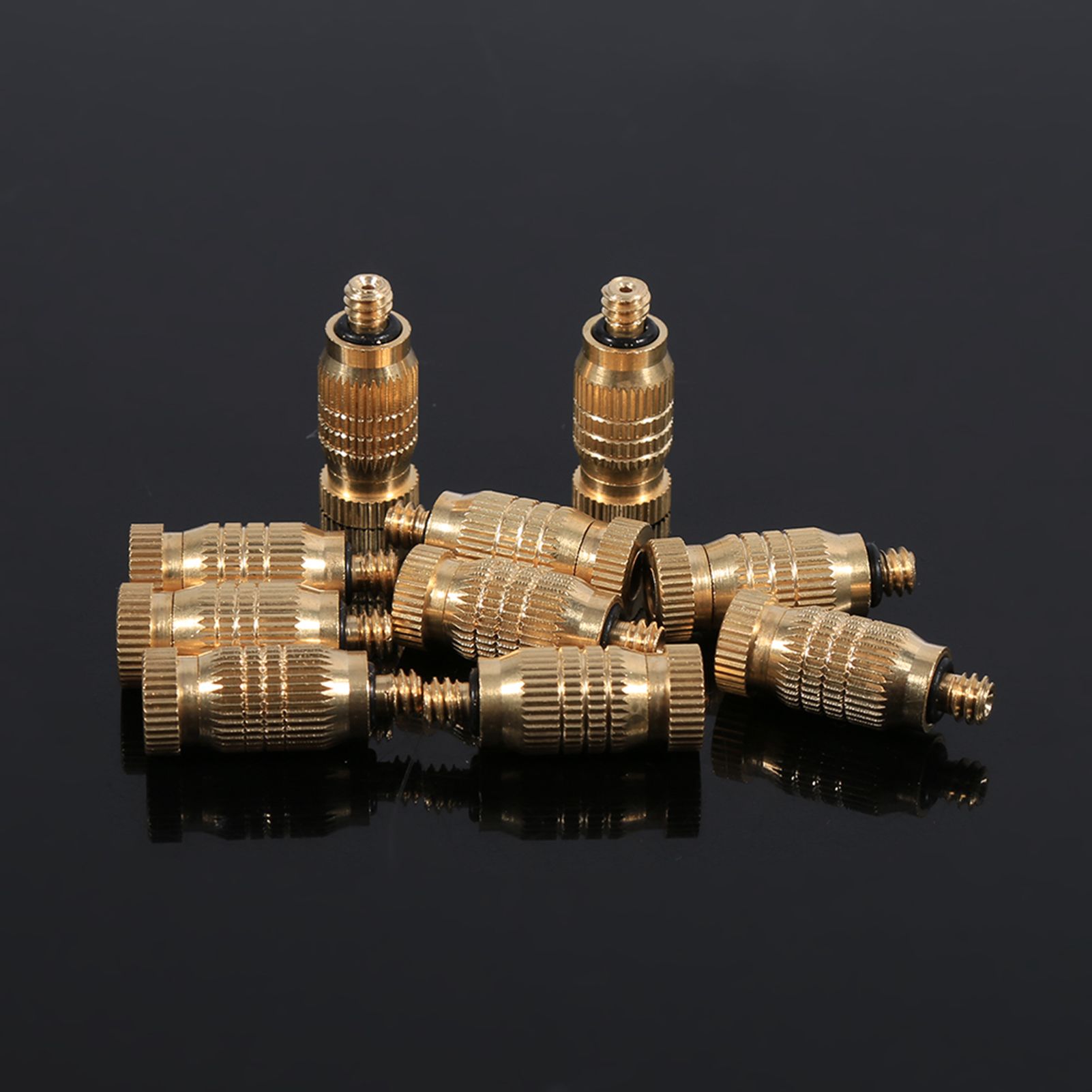 10Pcs Threaded Brass Fog Mist Nozzles Misting Fogging Spray Sprinkler Head view 6