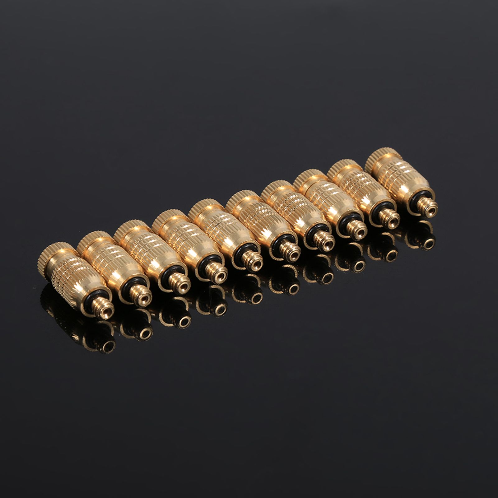 10Pcs Threaded Brass Fog Mist Nozzles Misting Fogging Spray Sprinkler Head view 7