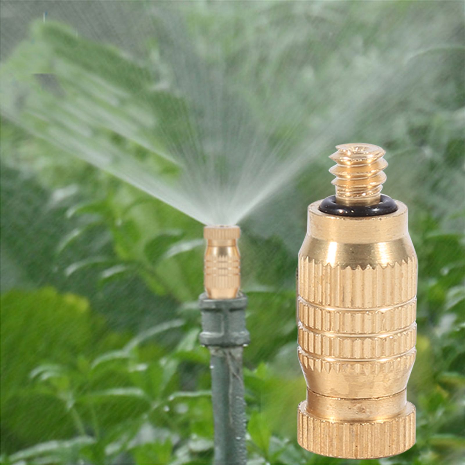 10Pcs Threaded Brass Fog Mist Nozzles Misting Fogging Spray Sprinkler Head view 11