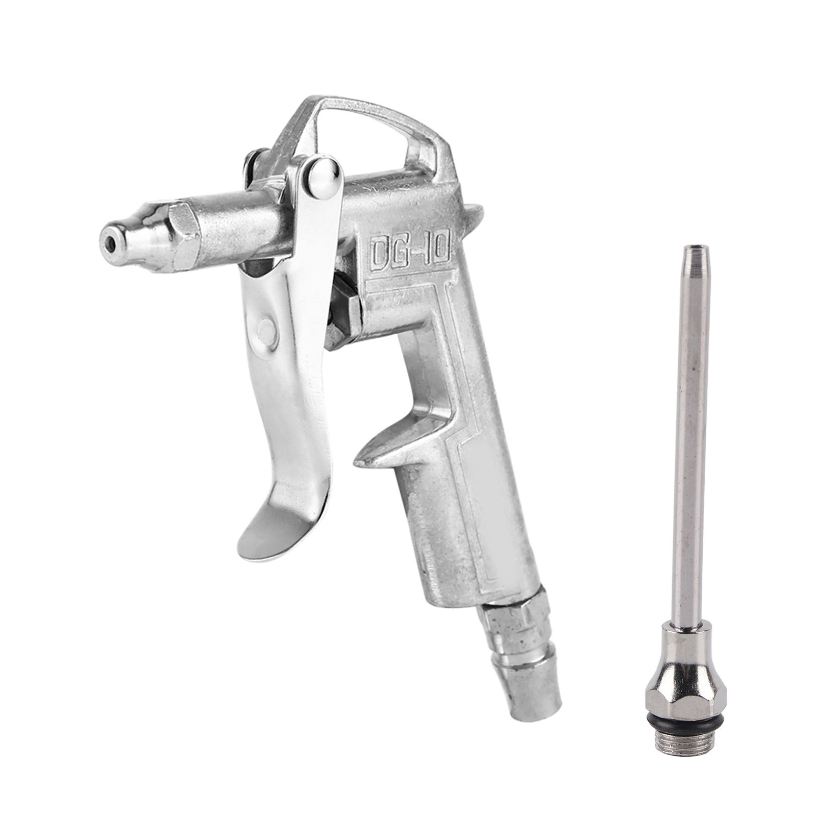Air Compressor Dust Duster Trigger Handle 1/4" Compressed Alloy Nozzle Blow view 2