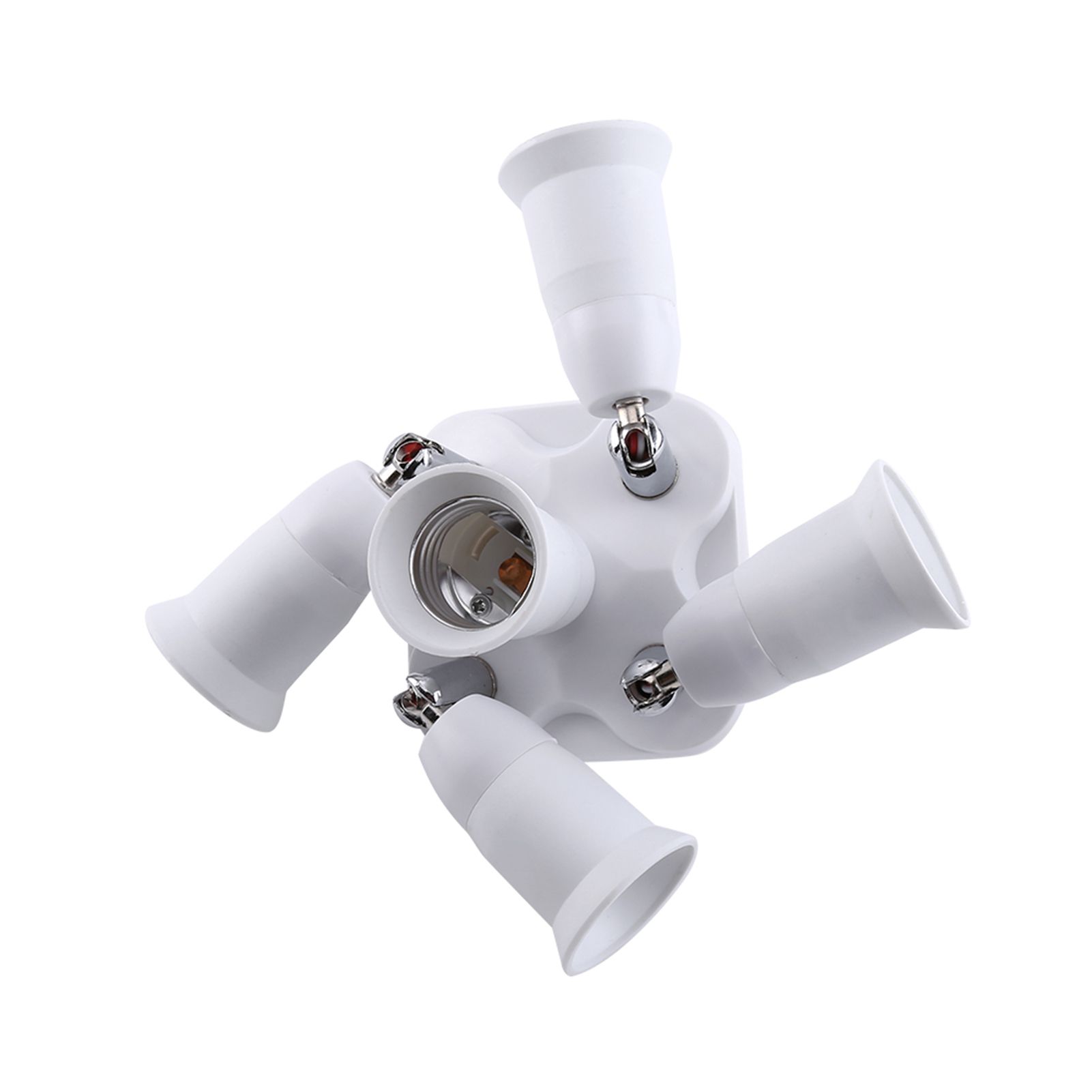 5 in 1 Adjustable E27 To E27 Base Light Lamp Bulb Adapter Holder Socket view 4