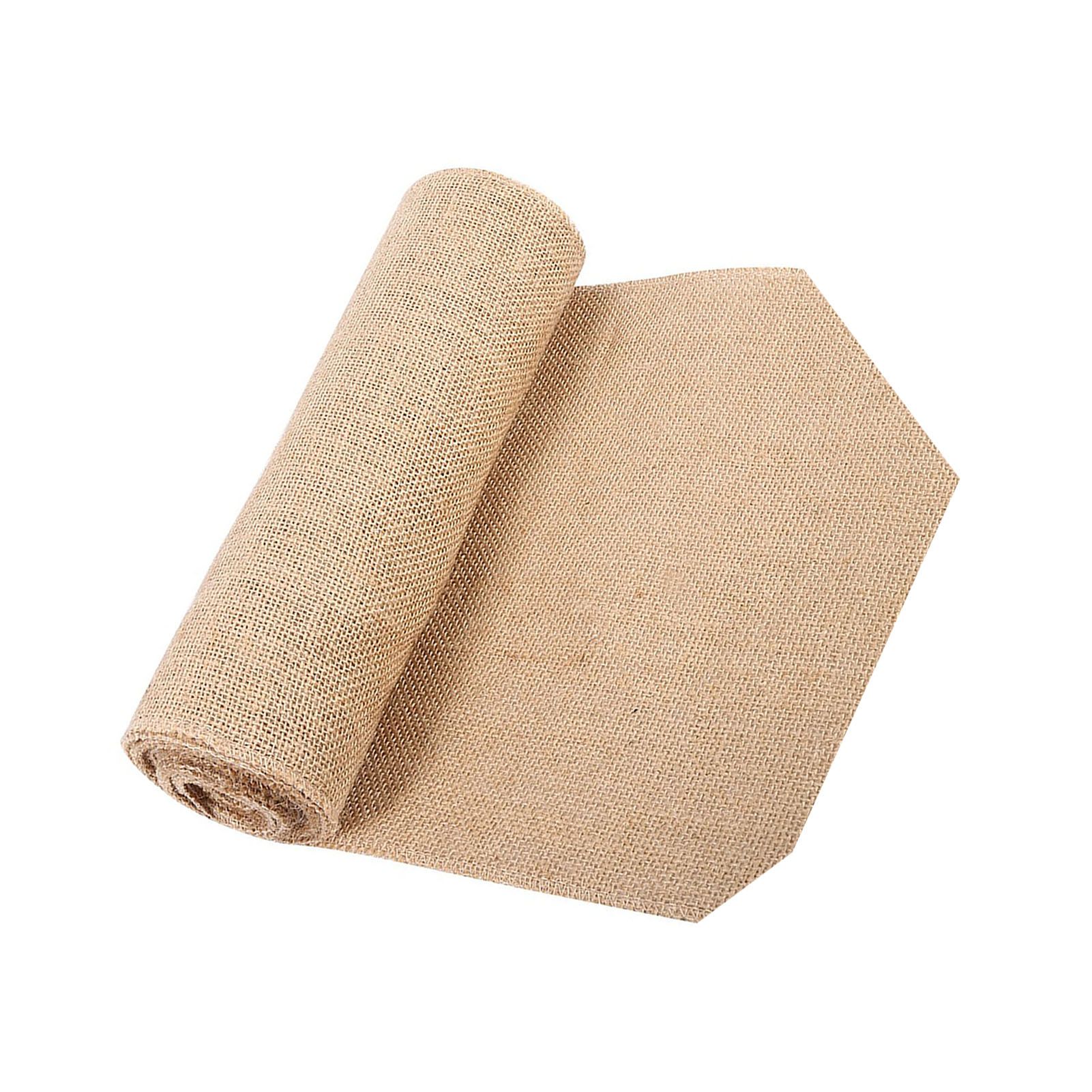 Nature Hessian Jute Burlap Ribbon Rustic Table Runner Crafts Chair Home view 5