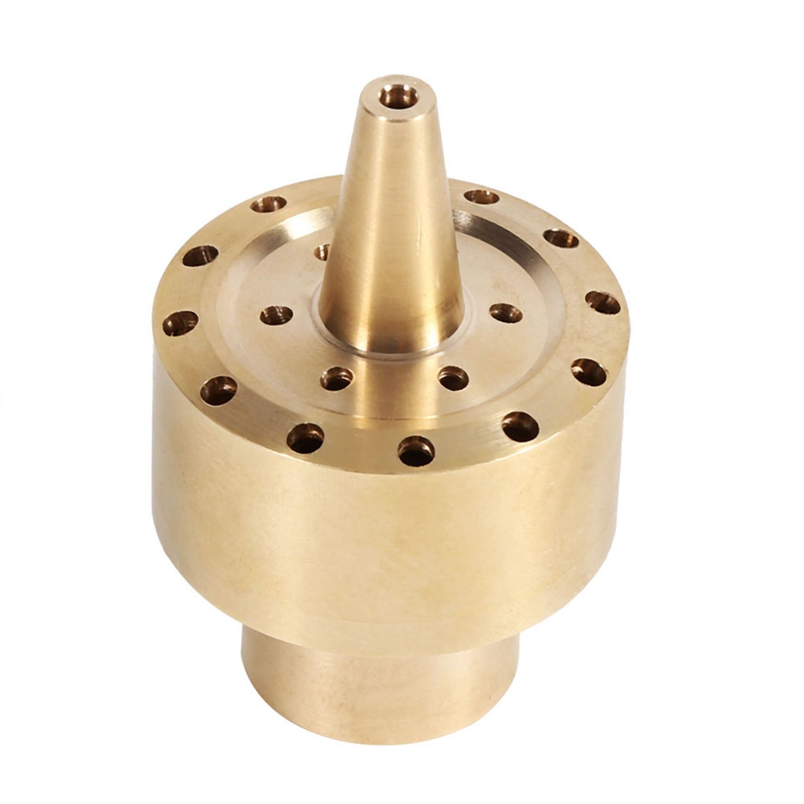 Brass Column Garden Pond Fountain Water Nozzle Sprinkler Spray Head Gold (1/2") view 10